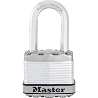 MASTER LOCK Candado Alta Seguridad [Llaves] [Acero Laminado] [Exterior] [Archo M] M1EURDLF - Ideal para Portales…